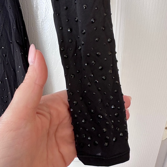 NWT SKIMS Jelly Sheer Rhinestone Mini Dress Onyx Size L - Picture 5 of 5